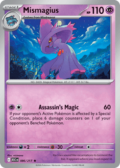 Mismagius - Ascended Heroes 86 Pokemon TCG Card
