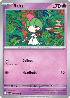 Ralts - Ascended Heroes 87 Pokemon TCG Card