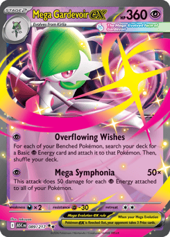Mega Gardevoir ex - Ascended Heroes 89 Pokemon TCG Card
