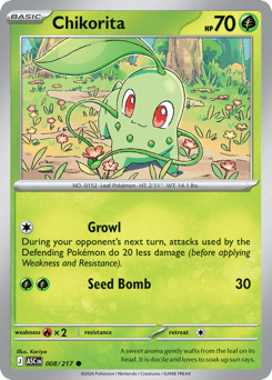 Chikorita - Ascended Heroes 8 Pokemon TCG Card