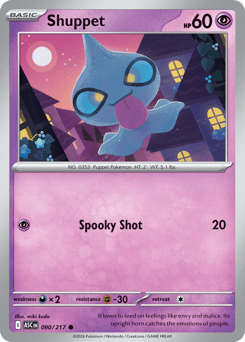 Shuppet - Ascended Heroes 90 Pokemon TCG Card