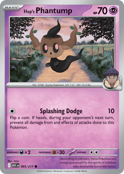 Hop's Phantump - Ascended Heroes 95 Pokemon TCG Card