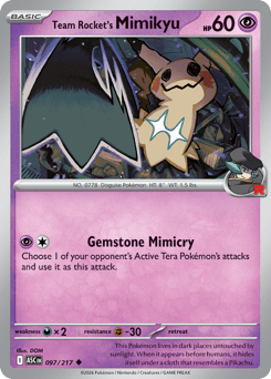 Team Rocket's Mimikyu - Ascended Heroes 97 Pokemon TCG Card