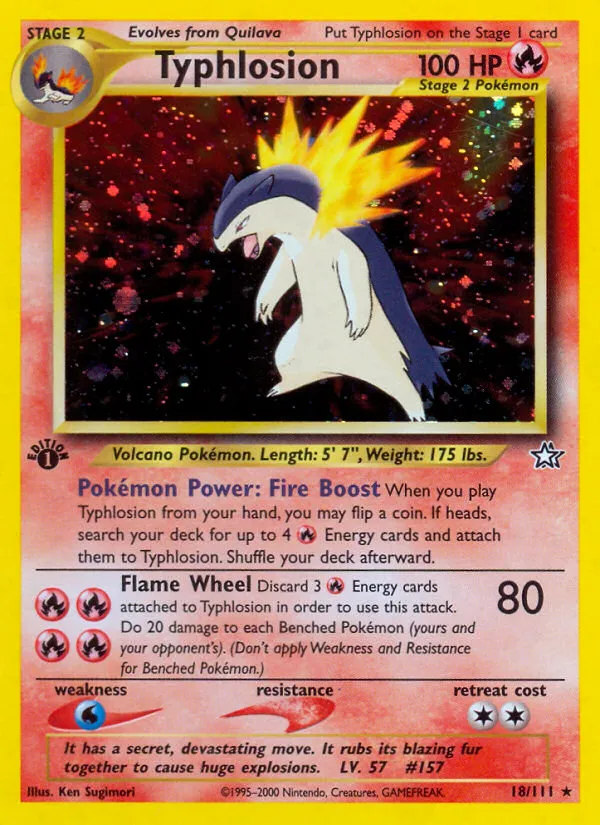 Typhlosion - Neo Genesis #18