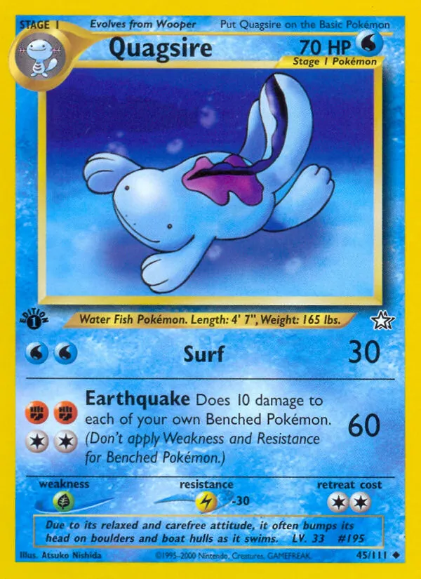 Quagsire - Neo Genesis #45