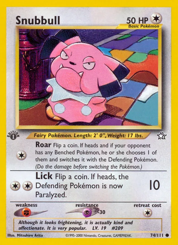 Snubbull - Neo Genesis #74