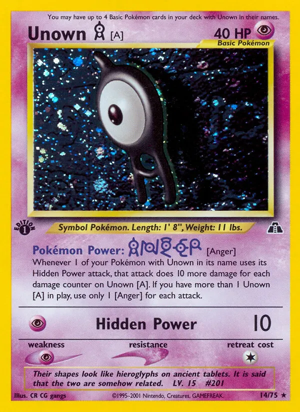 Unown [A] - Neo Discovery #14