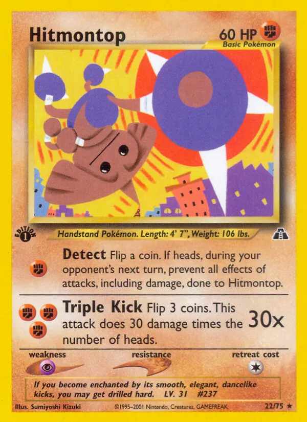 Hitmontop - Neo Discovery #22