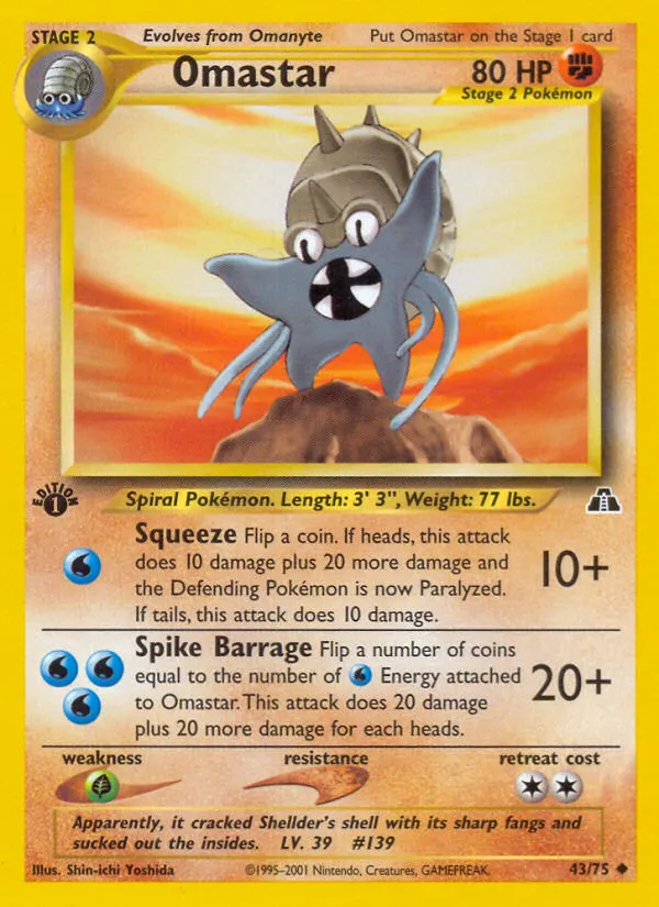Omastar - Neo Discovery #43