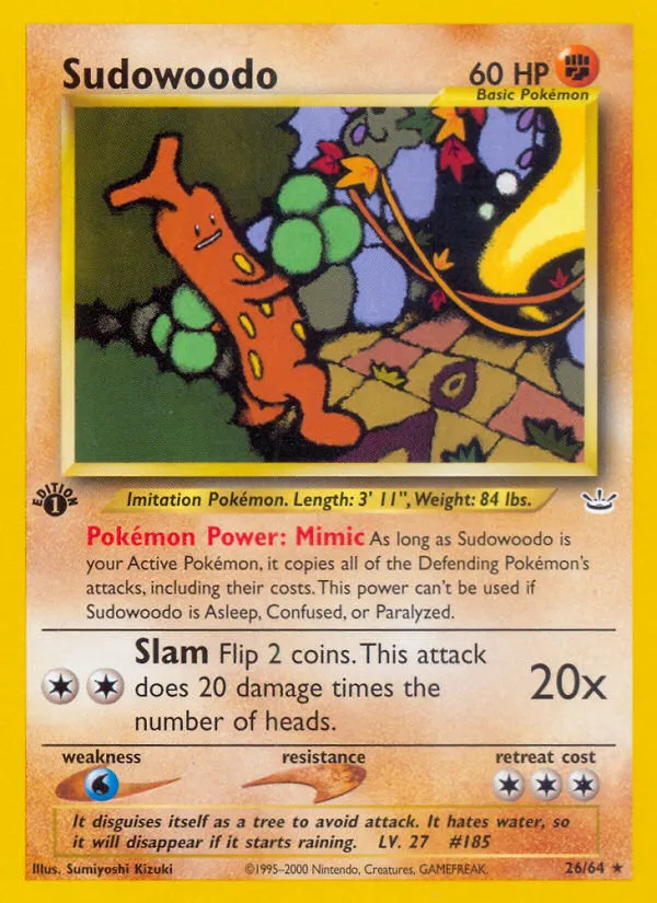 Sudowoodo - Neo Revelation #26