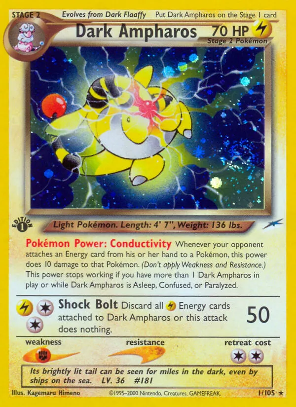 Dark Ampharos - Neo Destiny #1