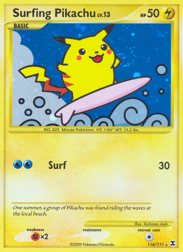 Surfing Pikachu - Rising Rivals #114