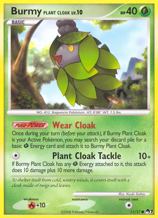 Burmy Plant Cloak - POP Series 7 #11