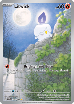 Litwick - White Flare 101 Pokemon TCG Card