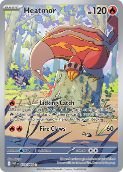 Heatmor - White Flare 104 Pokemon TCG Card
