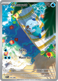Oshawott - White Flare 105 Pokemon TCG Card