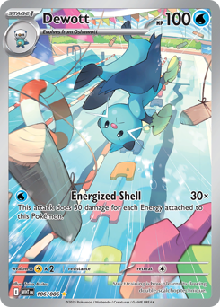 Dewott - White Flare 106 Pokemon TCG Card