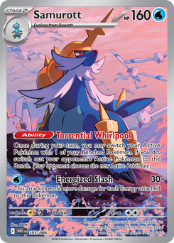 Samurott - White Flare 107 Pokemon TCG Card
