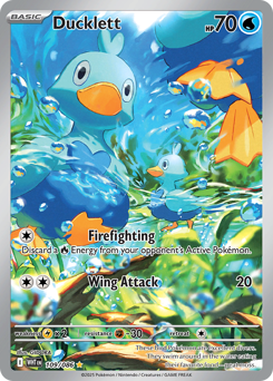Ducklett - White Flare 109 Pokemon TCG Card