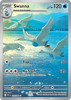 Swanna - White Flare 110 Pokemon TCG Card