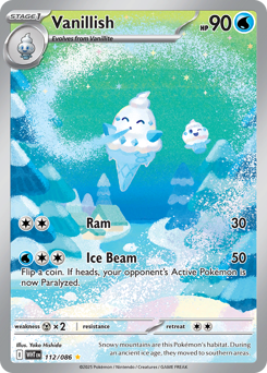 Vanillish - White Flare 112 Pokemon TCG Card