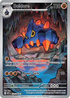 Boldore - White Flare 128 Pokemon TCG Card