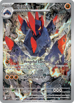 Gigalith - White Flare 129 Pokemon TCG Card