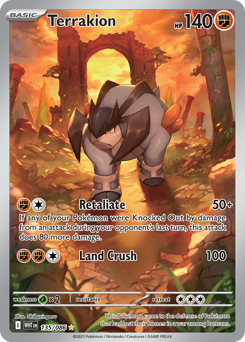 Terrakion - White Flare 135 Pokemon TCG Card