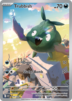 Trubbish - White Flare 140 Pokemon TCG Card