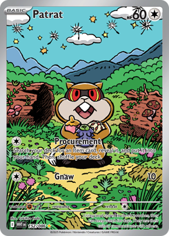 Patrat - White Flare 152 Pokemon TCG Card