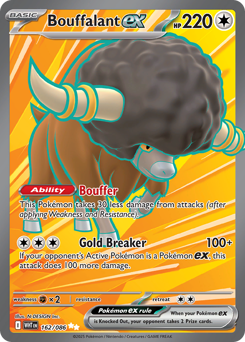Bouffalant ex - White Flare 162 Pokemon TCG Card