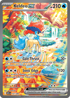 Keldeo ex - White Flare 167 Pokemon TCG Card