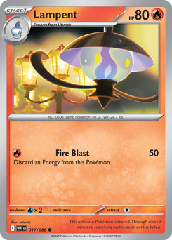 Lampent - White Flare 17 Pokemon TCG Card