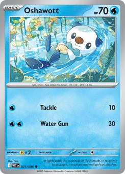 Oshawott - White Flare 21 Pokemon TCG Card
