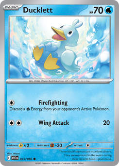 Ducklett - White Flare 25 Pokemon TCG Card
