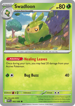 Swadloon - White Flare 2 Pokemon TCG Card