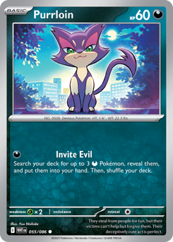 Purrloin - White Flare 55 Pokemon TCG Card