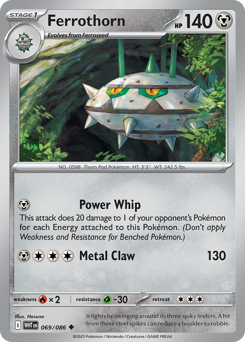 Ferrothorn - White Flare 69 Pokemon TCG Card
