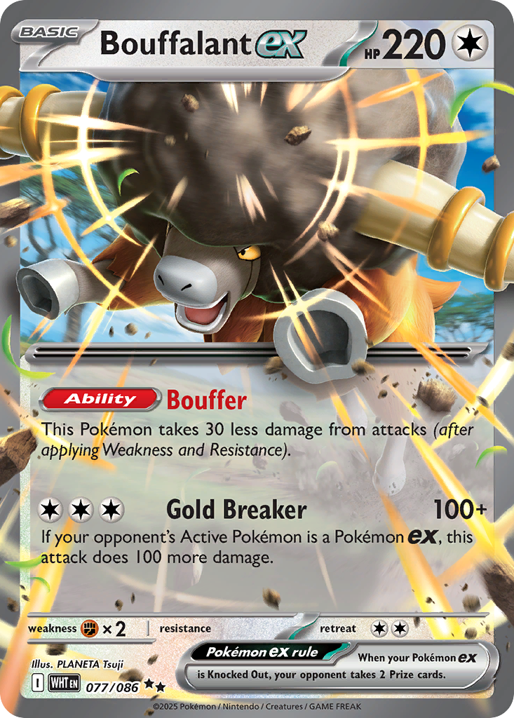 Bouffalant ex - White Flare #77
