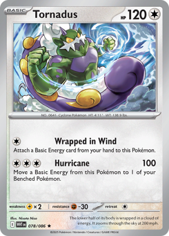 Tornadus - White Flare 78 Pokemon TCG Card