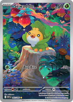 Sewaddle - White Flare 87 Pokemon TCG Card