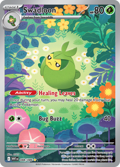 Swadloon - White Flare 88 Pokemon TCG Card