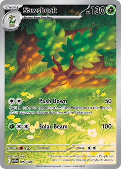 Sawsbuck - White Flare 92 Pokemon TCG Card