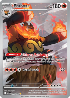 Emboar - White Flare 98 Pokemon TCG Card