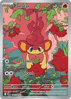 Pansear - White Flare 99 Pokemon TCG Card