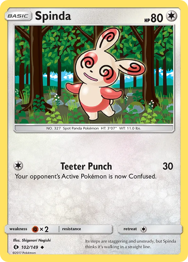 Spinda - Sun & Moon #102