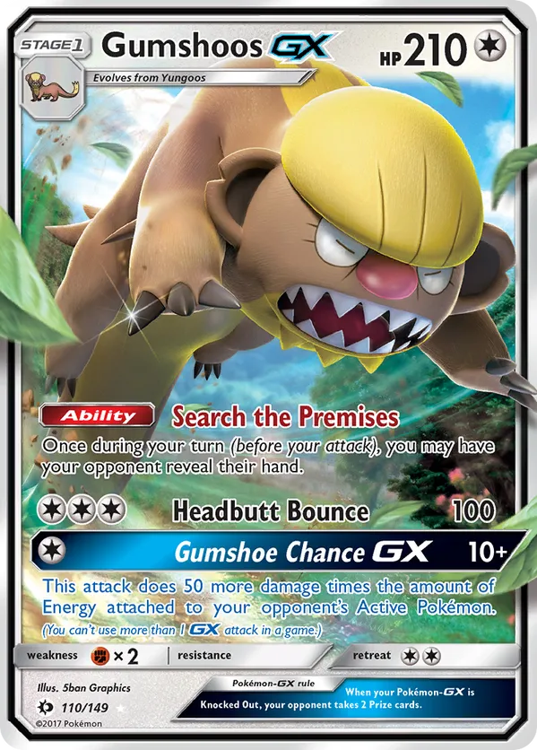 Gumshoos-GX - Sun & Moon #110