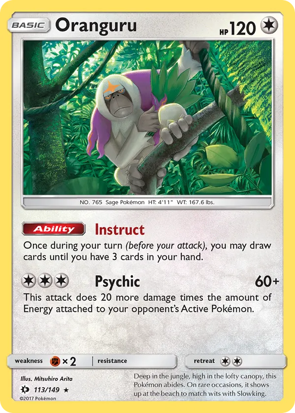 Oranguru - Sun & Moon #113