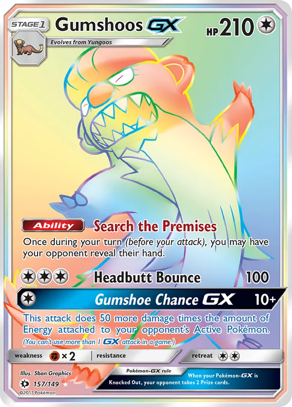 Gumshoos-GX - Sun & Moon #157