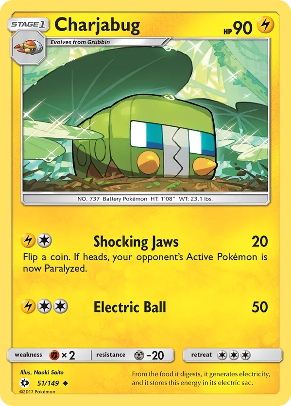 Charjabug - Sun & Moon #51